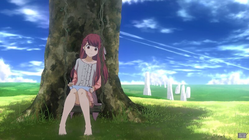 Girl Sitting on Swing