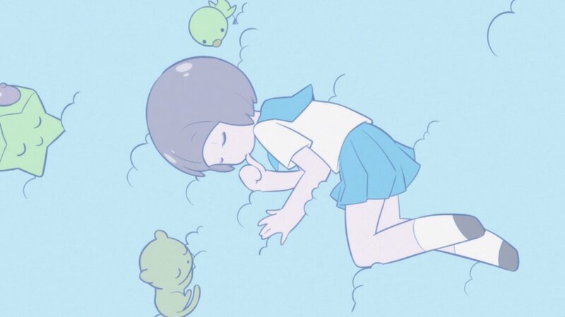 Girl Sleeping in Sky