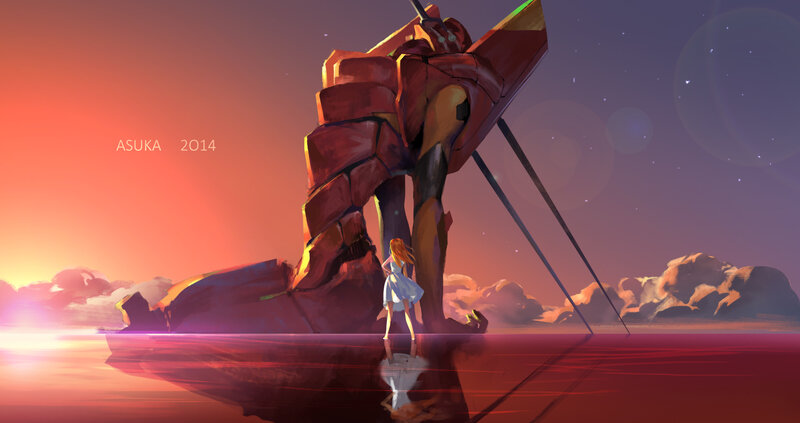 Girl Standing Beside Robot