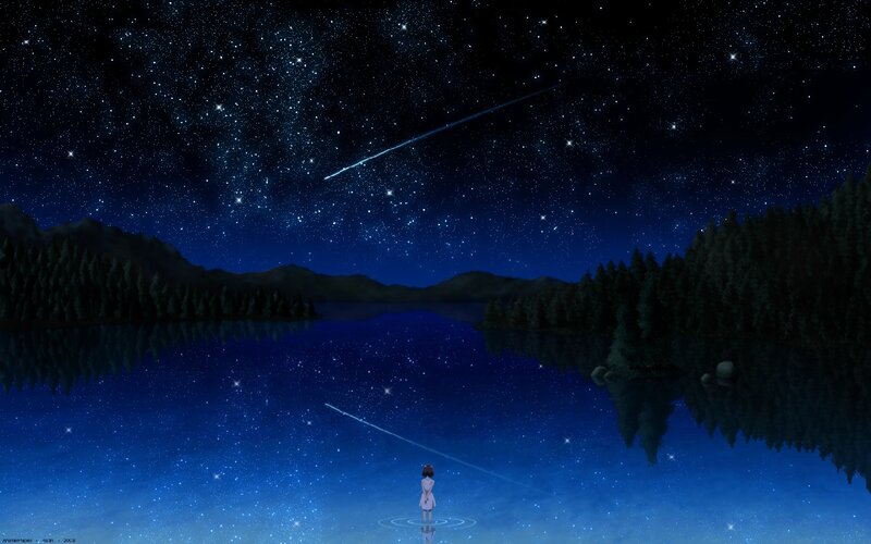 Girl Standing by Lake