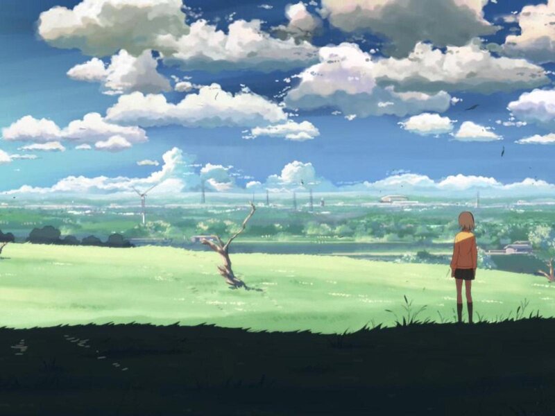 Girl Standing in Field