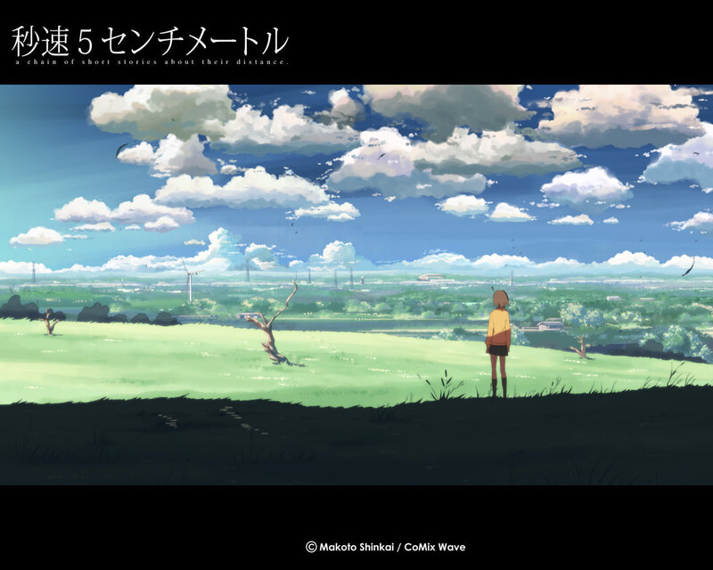 Girl Standing on Hill