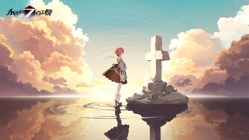 Girl Standing on Rock