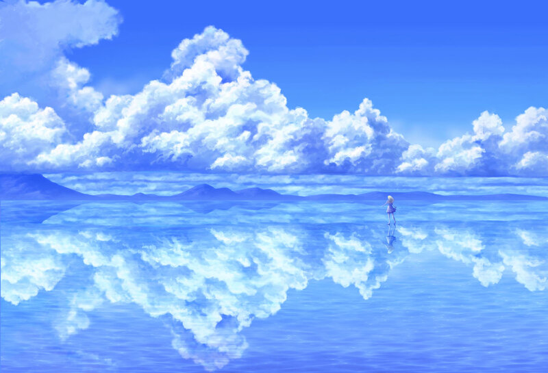 Girl Standing on Water