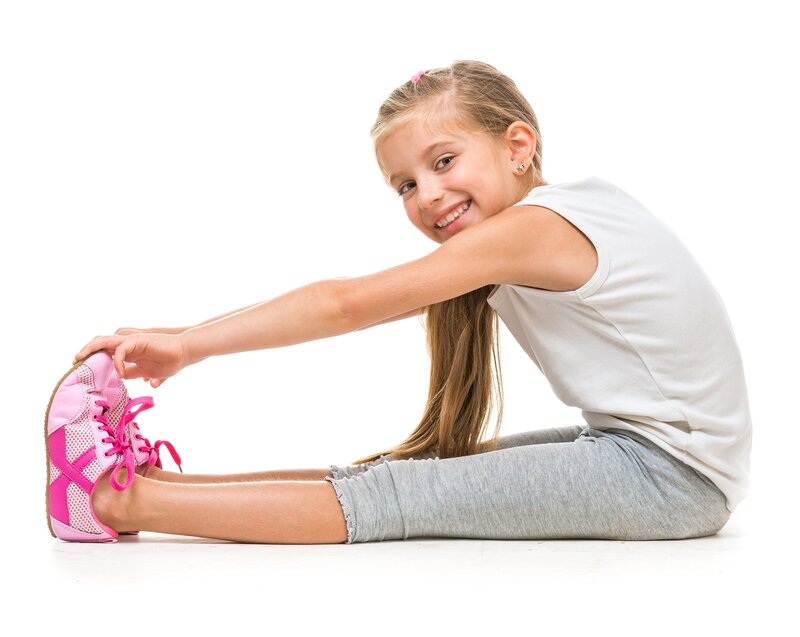 Girl Stretching