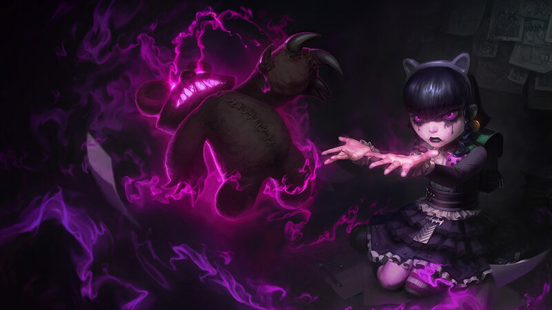 Girl Summoning Demon — Purple