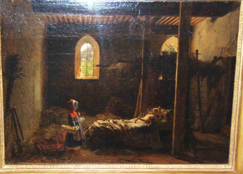 Girl Tending to Sick Dog