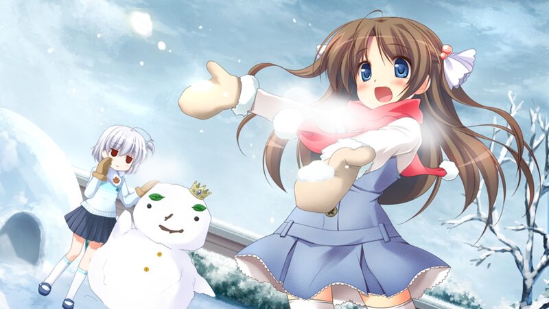 Girl Throwing Snowball