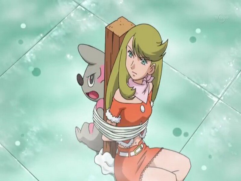 Girl Tied to a Post