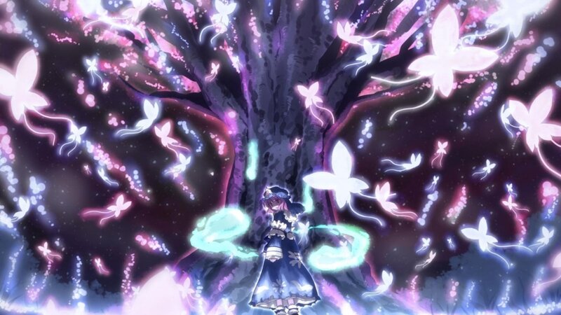 Girl under Glowing Tree