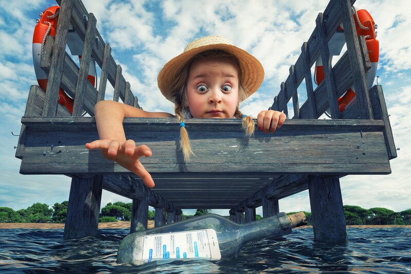 Girl under Pier