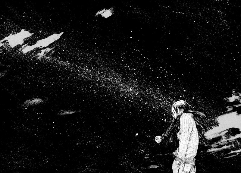 Girl under Starry Sky — Black