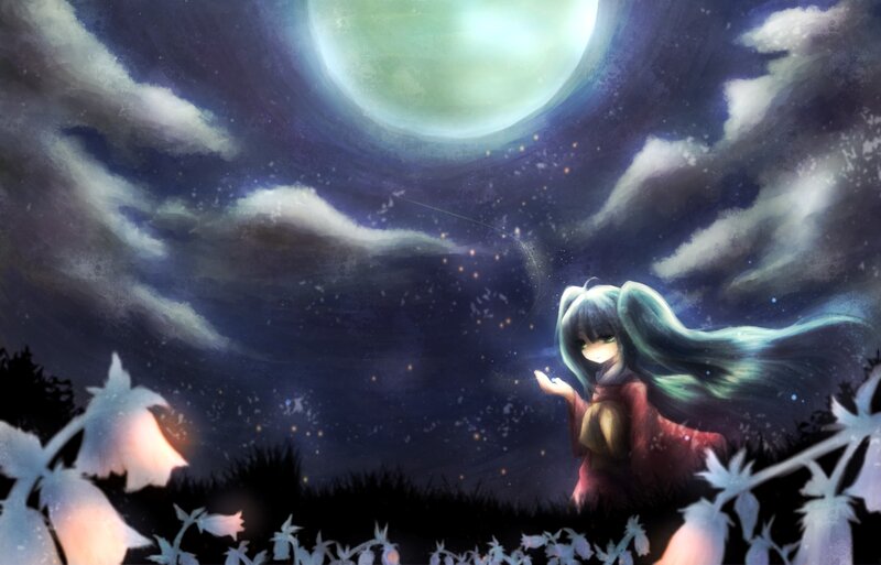 girl under the moonlight