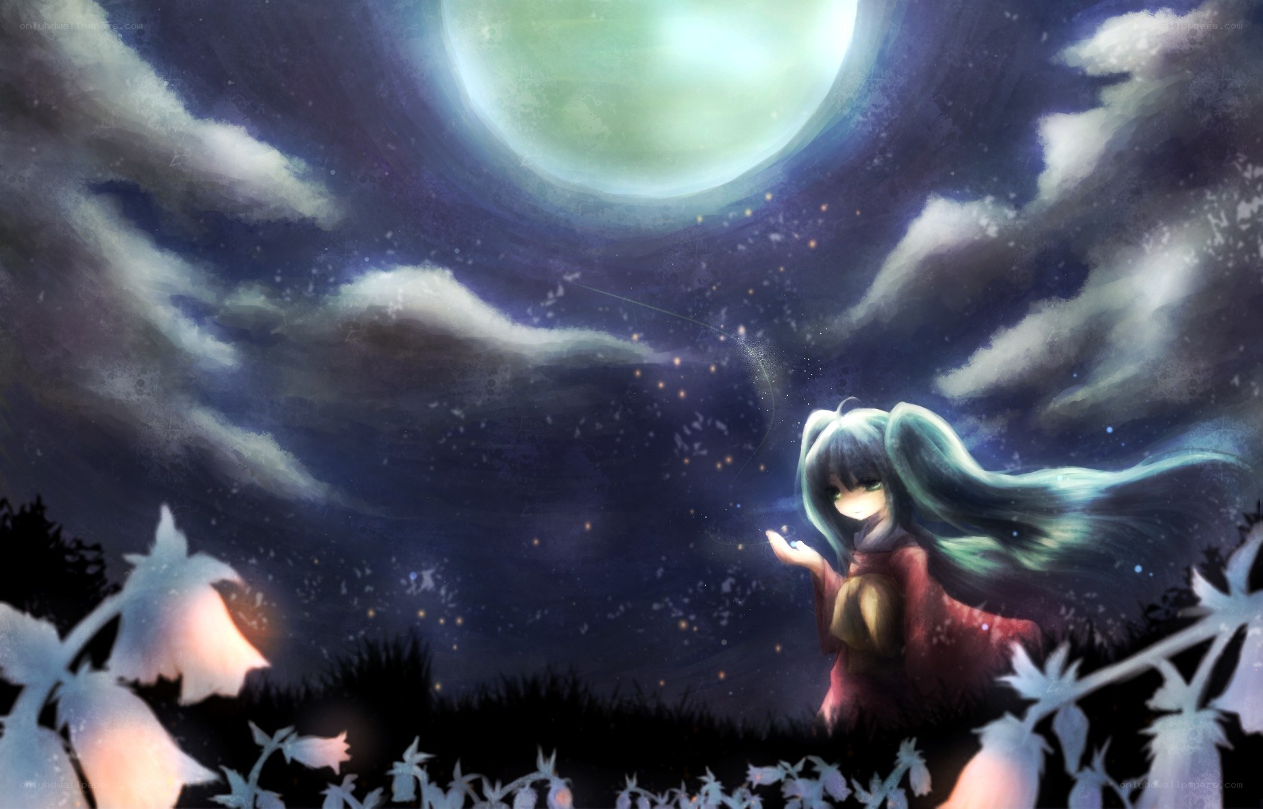 girl under the moonlight