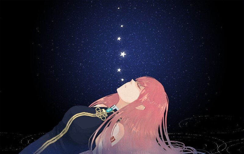girl under the stars
