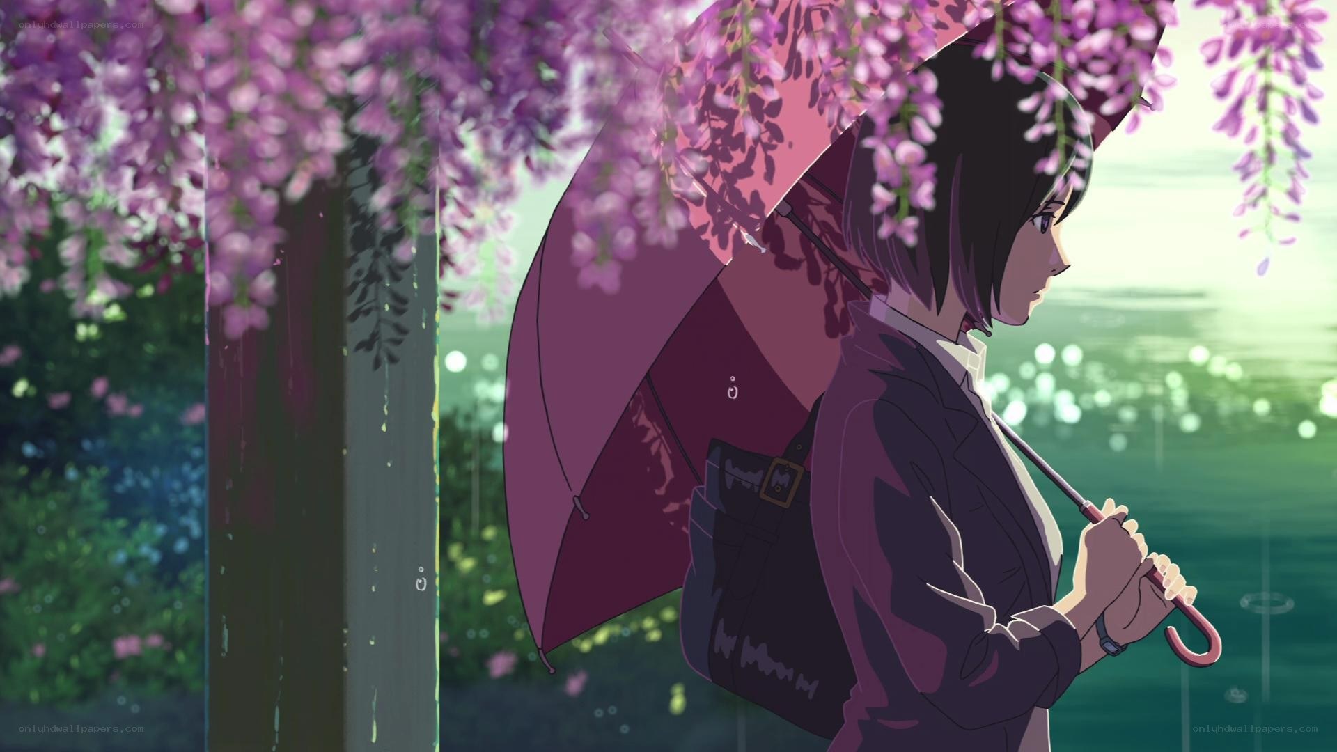 girl under wisteria tree