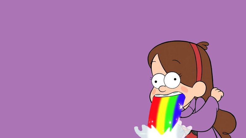 Girl Vomiting Rainbow