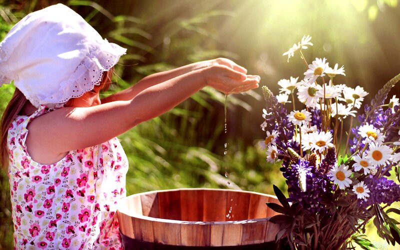 Girl Washing Hands