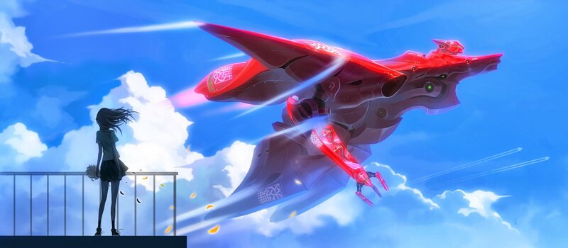 Girl Watching Mecha