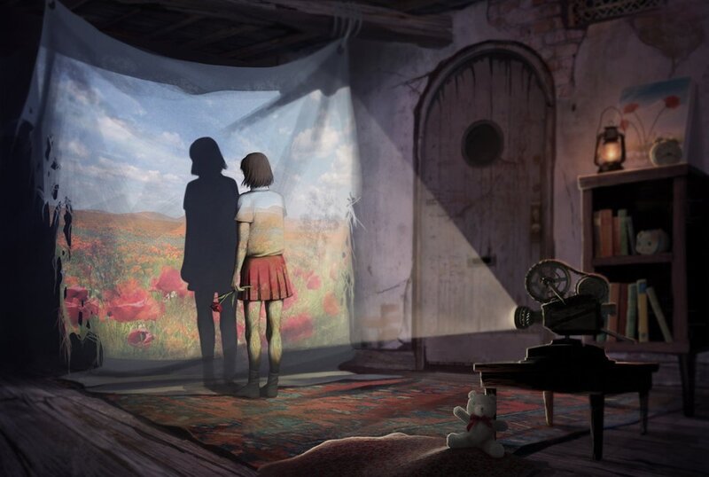 Girl Watching Projection