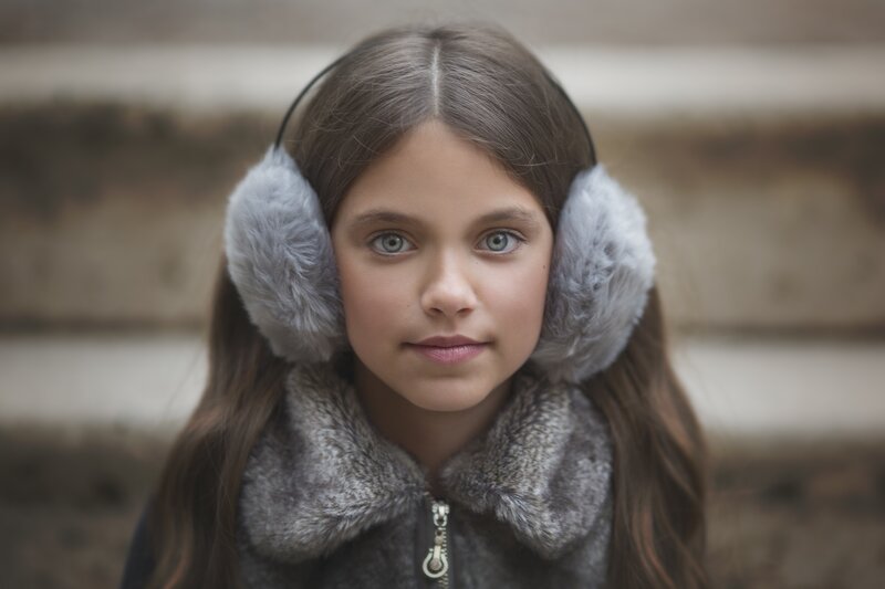 Girl Wearing Earmuffs