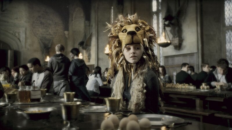 Girl Wearing Lion Hat
