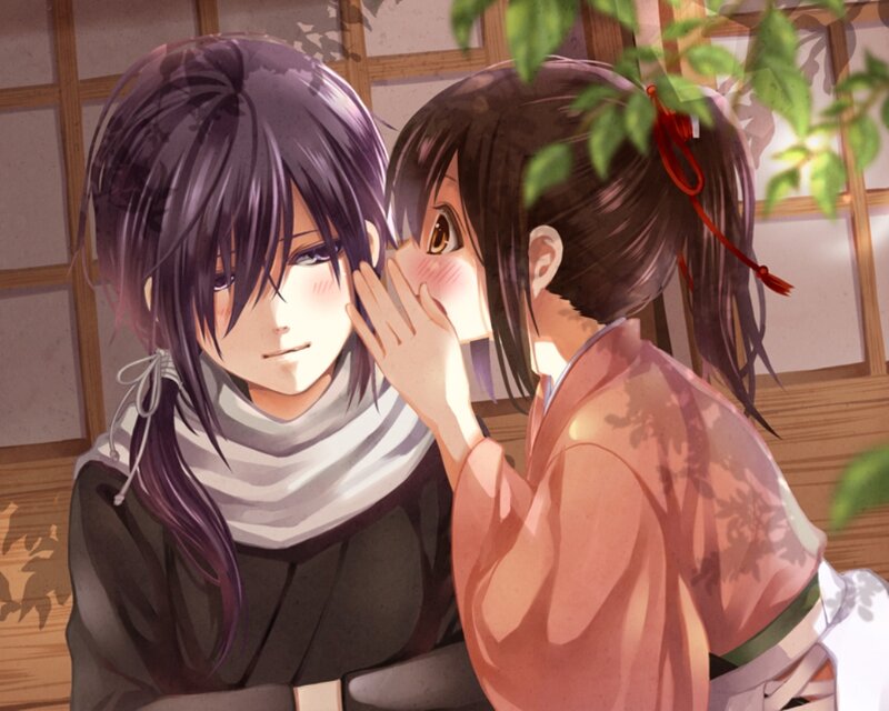 Girl Whispering to Boy