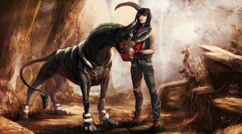 Girl with a Creature