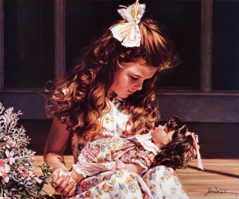 Girl with a doll