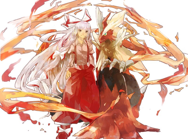 Girl with a Dragon — Red