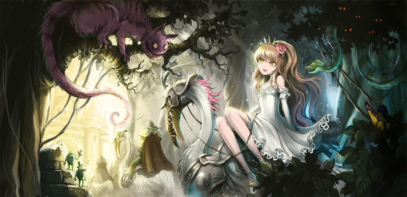 Girl with a Dragon — White