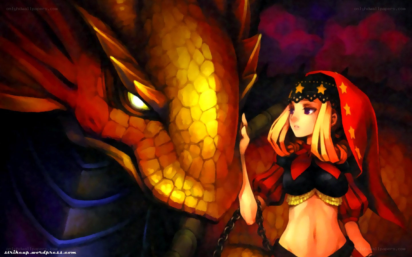 girl with a dragon