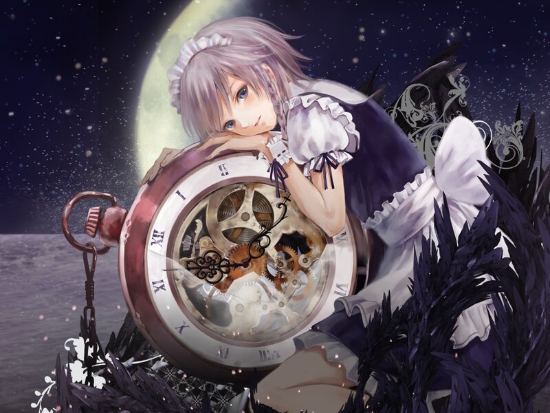 girl with a pocket watch