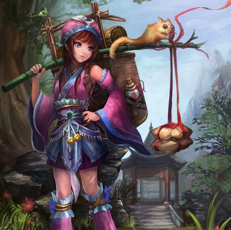 Girl with a Squirrel