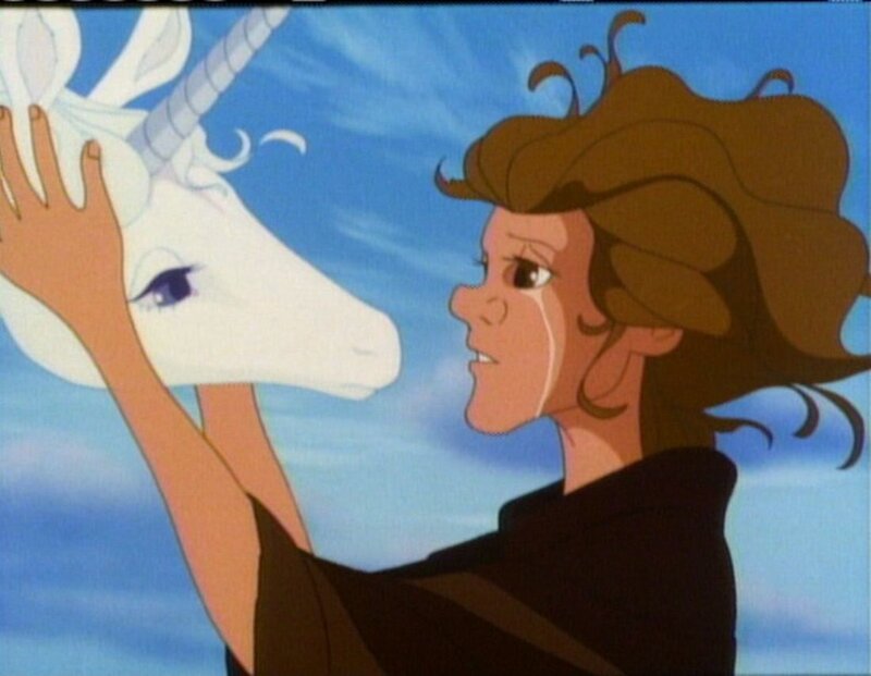 Girl with a unicorn