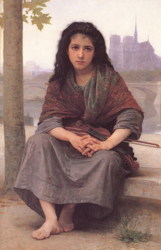 Girl with a violin