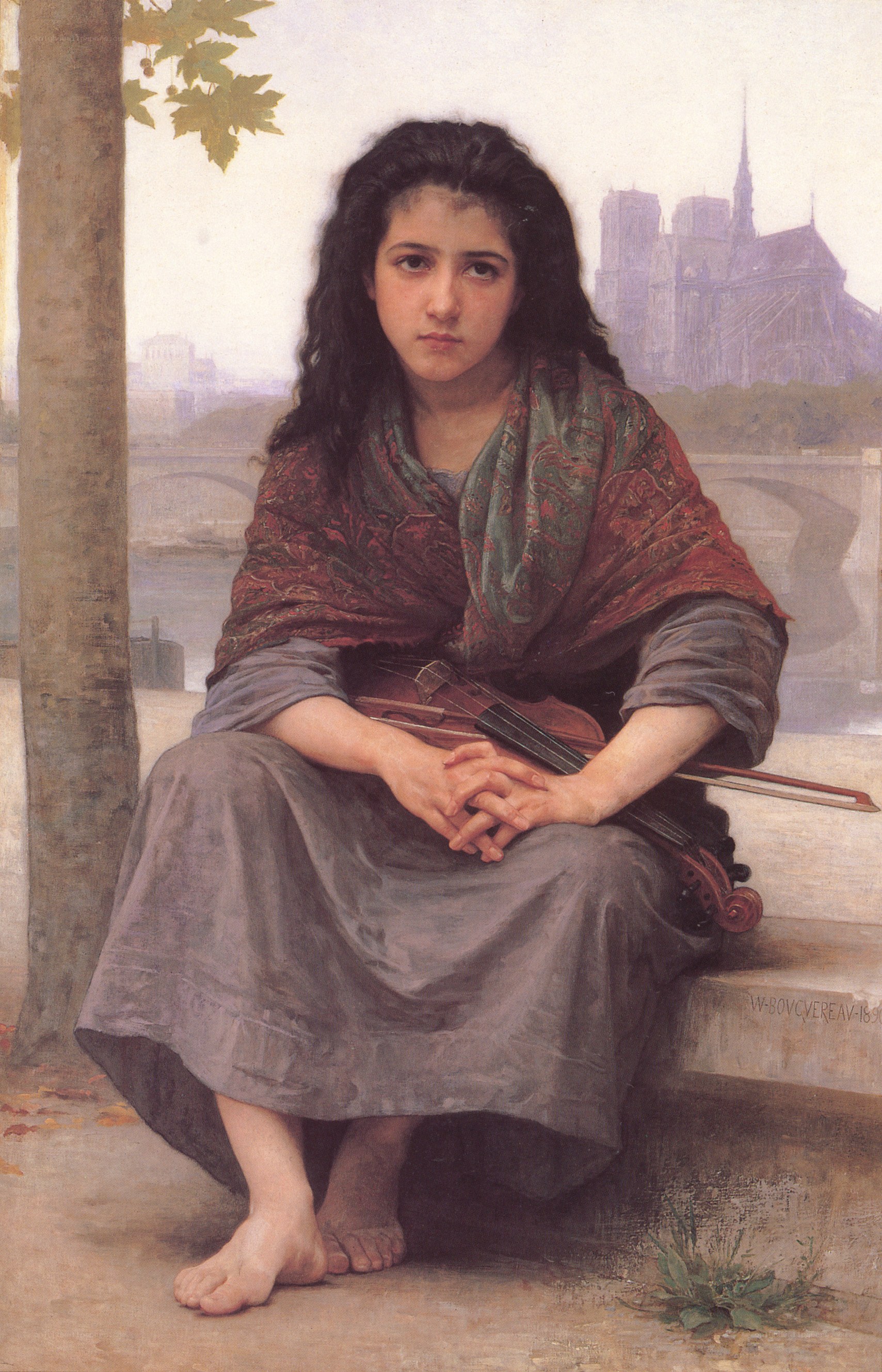 Girl with a violin