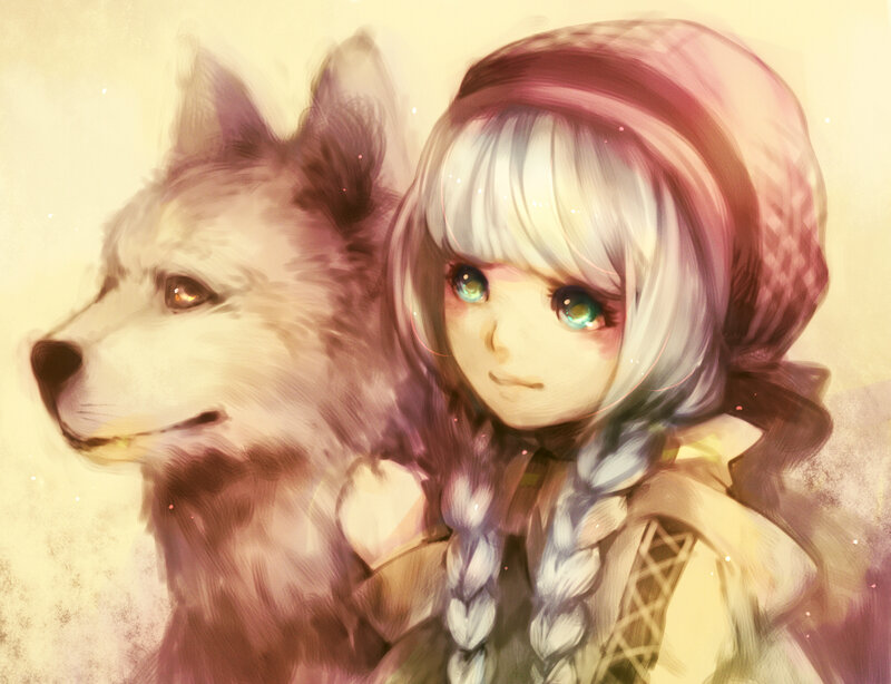 Girl with a Wolf