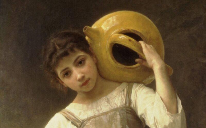Girl with a yellow pitcher
