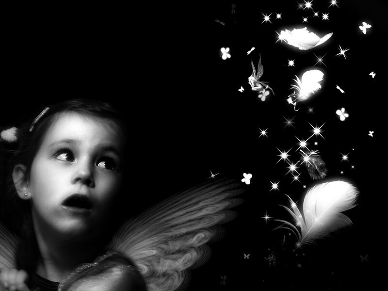 Girl with Angel Wings