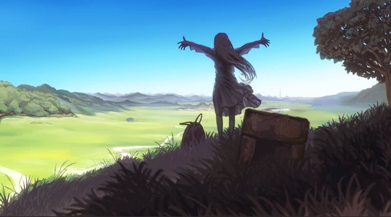 Girl with Arms Outstretched