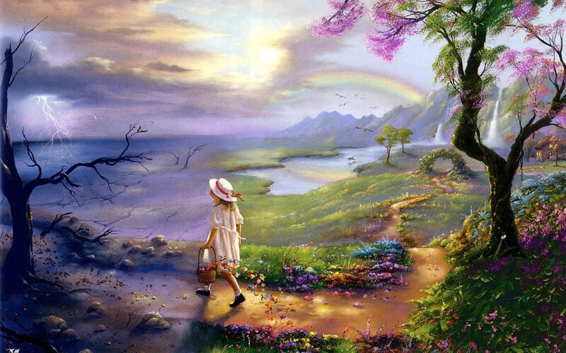 Girl with Basket