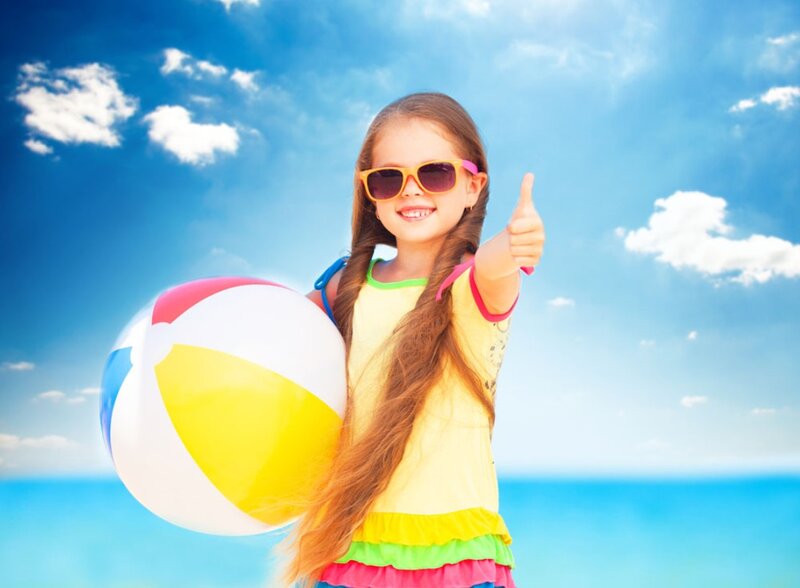 Girl with Beach Ball