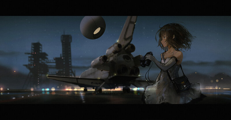 Girl with Binoculars