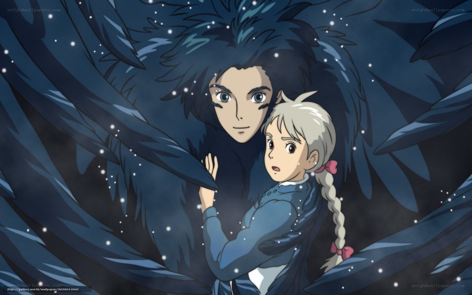 girl with bird-like creature