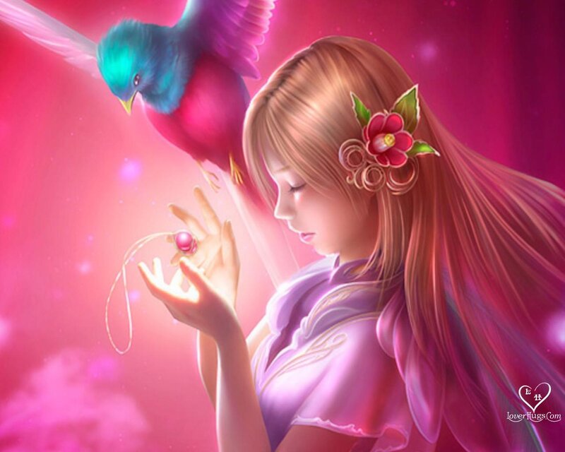 Girl with Bird