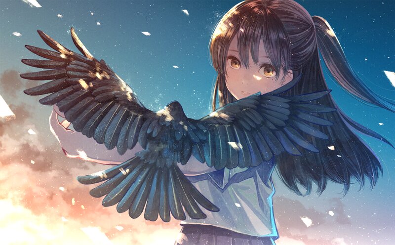 Girl with Bird Wings