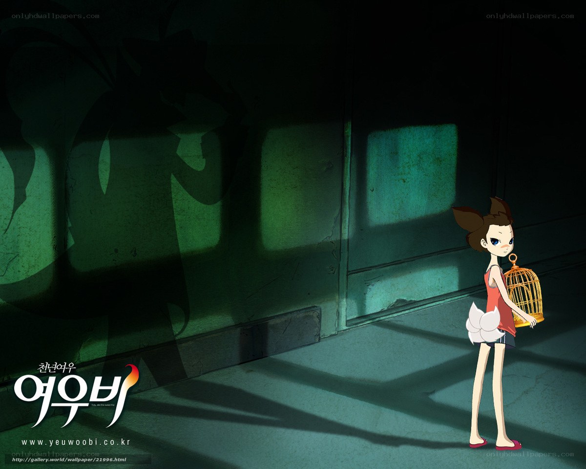 Girl with birdcage in dark alley