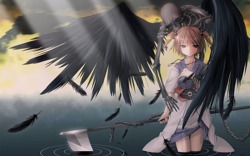 Girl with Black Wings