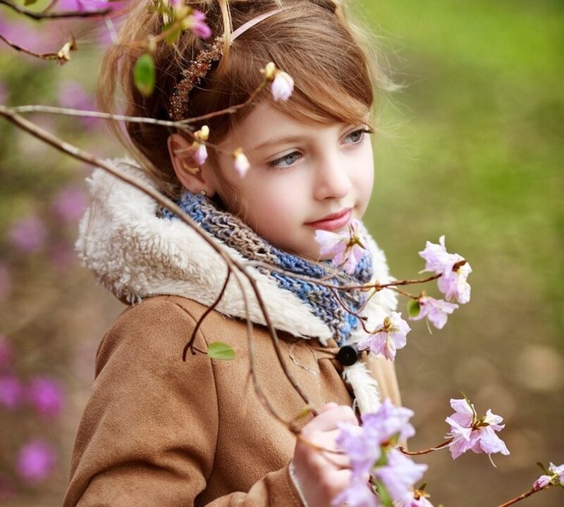 Girl with Blossoms